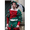 Landsknecht Sleeve - Waterfall - Green & Red - LARP Costumes