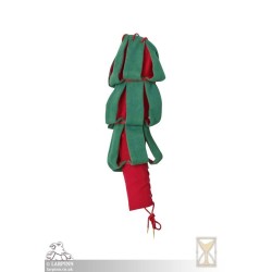 Landsknecht Sleeve - Waterfall - Green & Red - LARP Costumes