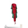 Landsknecht Sleeve - Waterfall - Green & Red - LARP Costumes