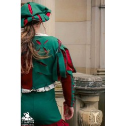 Landsknecht Sleeve - Bloom - Green & Red - LARP Costume