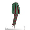 Landsknecht Sleeve - Bloom - Green & Red - LARP Costume
