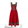 Kampfrau Dress - Landsknecht - Green & Red - LARP Costumes