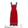 Kampfrau Dress - Landsknecht - Green & Red - LARP Costumes