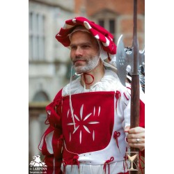 Landsknecht Doublet - Red & White - LARP Costume