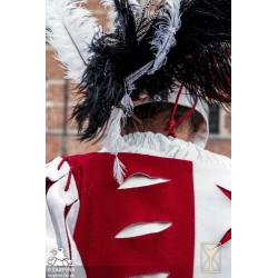 Landsknecht Doublet - Red & White - LARP Costume