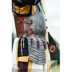 Mercenary Torso Armour - Polyurethane Plate Armour - Brown - LARP Costume