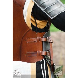 Mercenary Torso Armour - Polyurethane Plate Armour - Brown - LARP Costume