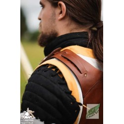 Mercenary Torso Armour - Polyurethane Plate Armour - Brown - LARP Costume