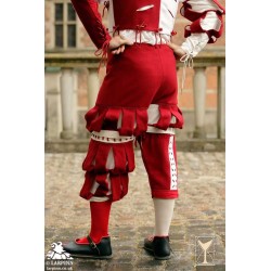 Landsknecht Breeches - Red & White - LARP Costume