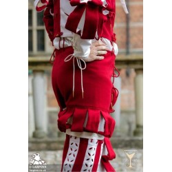 Landsknecht Breeches - Red & White - LARP Costume