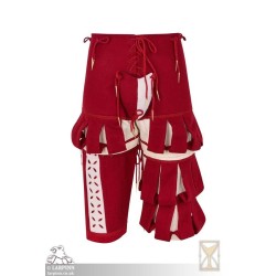 Landsknecht Breeches - Red & White - LARP Costume