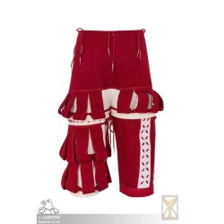 Landsknecht Breeches - Red & White - LARP Costume