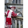 Landsknecht Sleeve - Waterfall - Red & White - LARP Costume