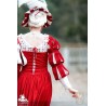 Landsknecht Sleeve - Waterfall - Red & White - LARP Costume