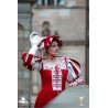 Landsknecht Sleeve - Waterfall - Red & White - LARP Costume