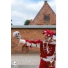 Landsknecht Sleeve - Waterfall - Red & White - LARP Costume