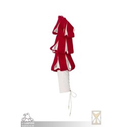 Landsknecht Sleeve - Waterfall - Red & White - LARP Costume