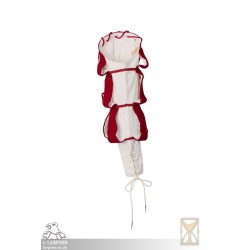 Landsknecht Sleeve - Waterfall - Red & White - LARP Costume