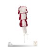 Landsknecht Sleeve - Waterfall - Red & White - LARP Costume