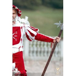 Landsknecht Sleeve - Bloom - Red & White - LARP Costume