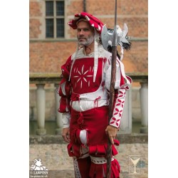 Landsknecht Sleeve - Bloom - Red & White - LARP Costume
