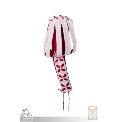 Landsknecht Sleeve - Bloom - Red & White - LARP Costume