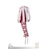Landsknecht Sleeve - Bloom - Red & White - LARP Costume