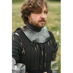 Captain Gorget - Polyurea Plate Armour - LARP Neck Armour
