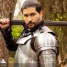 Mark Gorget Neck Plate - Plain Steel - LARP Armour