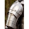Mark Shoulder Armour - Small - Plain Steel - LARP Armour