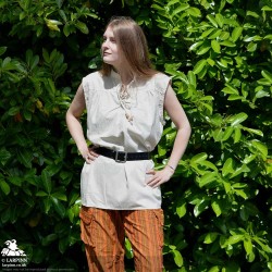 Cao Medieval Vest - Cream - LARP Costumes