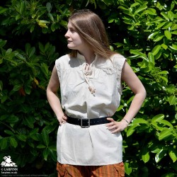 Cao Medieval Vest - Cream - LARP Costumes