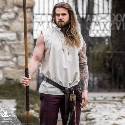 Cao Medieval Vest - Cream - LARP Costumes