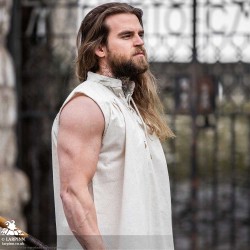 Cao Medieval Vest - Cream - LARP Costumes