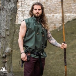 Cao Medieval Vest -  Green - LARP Costumes