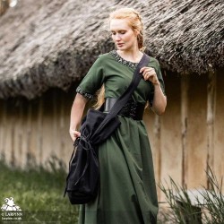 Yanif Fabric Shoulder Bag - Black - LARP Bag