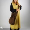 Yanif Fabric Shoulder Bag - Brown - LARP Costume