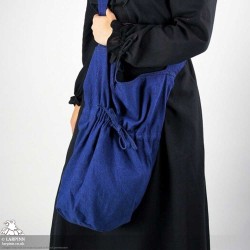 Yanif Fabric Shoulder Bag - Blue - LARP Costumes