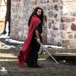 Lungo Long Cloak - Red - LARP Cloak
