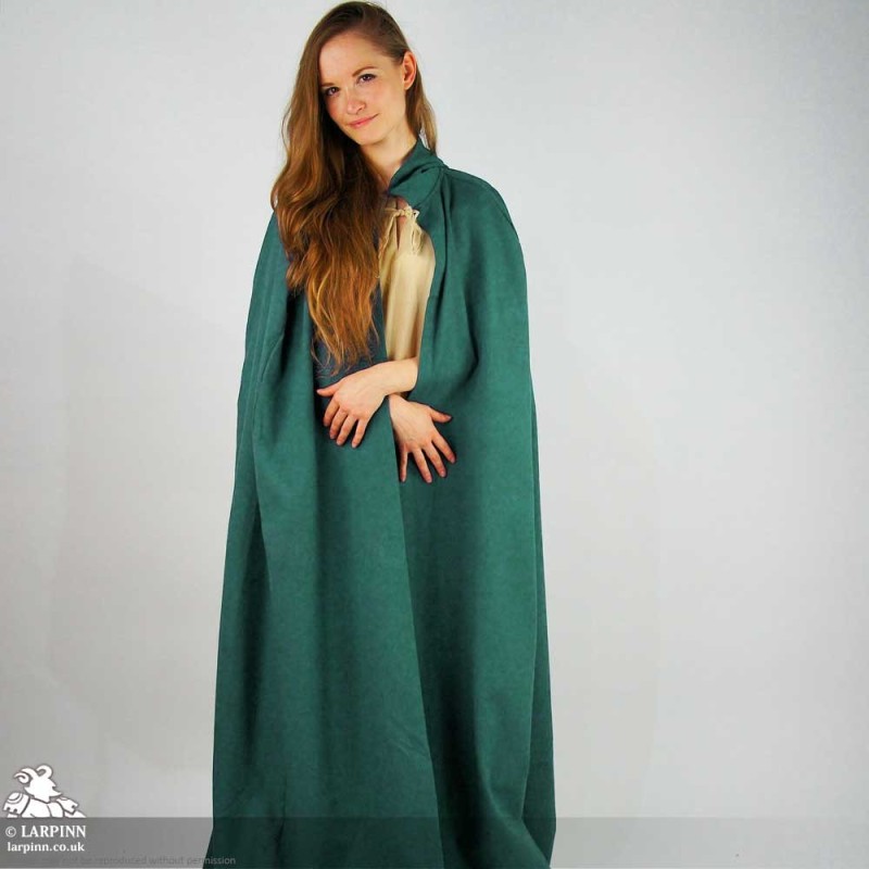 Lungo Long Cloak - Green - LARP Costume