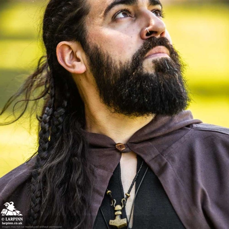 Lungo Long Cloak - Brown - LARP Costumes