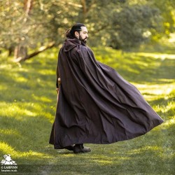 Lungo Long Cloak - Brown - LARP Costumes
