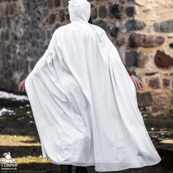 Lungo Long Cloak - White - LARP Capes