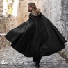 Tylus Wool Cloak - Black - LARP Cape