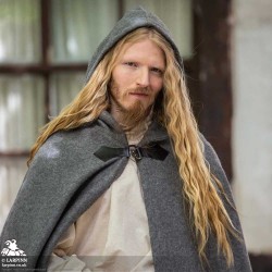 Tylus Wool Cloak - Grey - LARP Costume