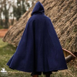 Tylus Wool Cloak - Blue - LARP Cape