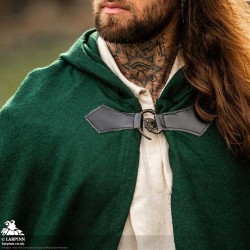 Tylus Wool Cloak - Green - LARP Costume