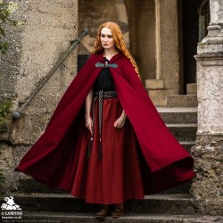 Tylus Wool Cloak - Red - LARP Costume