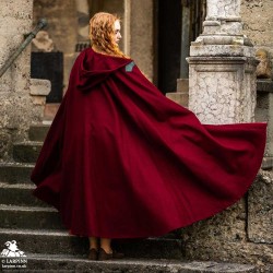 Tylus Wool Cloak - Red - LARP Costume