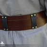 Hero Belt - Narrow - Handmade Leather LARP Costume - Pouches & Scabbards